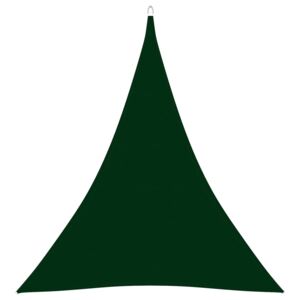 Parasolar, verde închis, 3x4x4 m, țesătură oxford, triunghiular