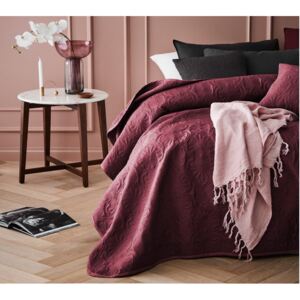 Cuvertură de pat luxoasă burgundy 240 x 260 cm 240x260