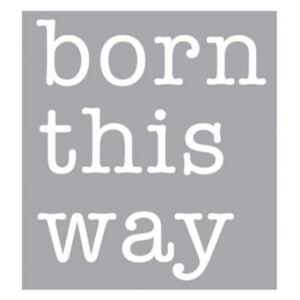Decoratiune luminoasa alba din sticla Neon Art Born This Way Seletti