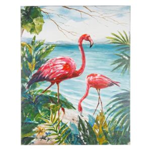 Tablou pe panza pictat in ulei Flamingo 100 cm x 2.8 cm x 80 h
