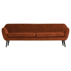 Canapea xl din catifea portocalie Rocco Sofa Velvet Rust