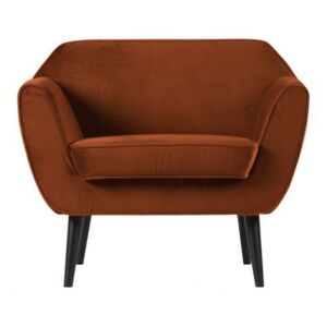 Fotoliu din catifea portocaliu Rocco Arm Chair Velvet Rust
