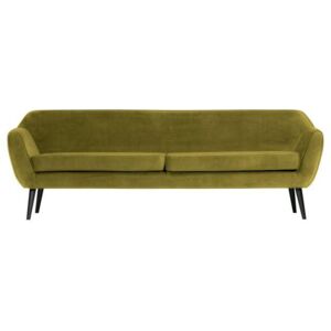Canapea xl din catifea verde Rocco Sofa Velvet Olive Green