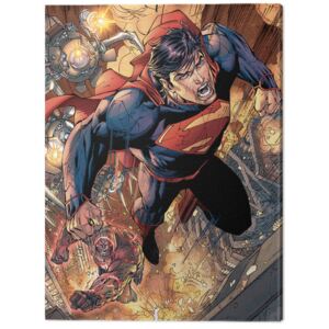 Superman - Wraith Chase Tablou Canvas, (60 x 80 cm)