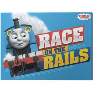 Thomas Friends - Race on the Rails Tablou Canvas, (40 x 30 cm)
