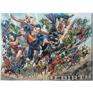 Justice League - Rebirth Tablou Canvas, (80 x 60 cm)