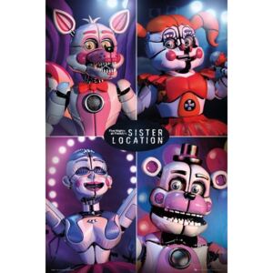 Five Nights at Freddy's - Sister Location Quad Poster, (61 x 91,5 cm)