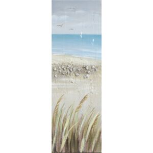 Tablou pictat manual Seasite set 120 x 40 cm