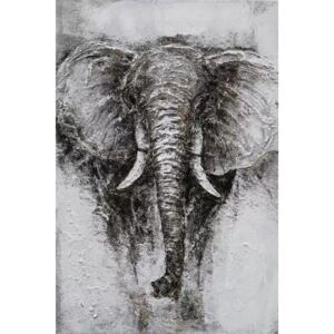 Tablou pictat manual Elephant 80 x 120 cm