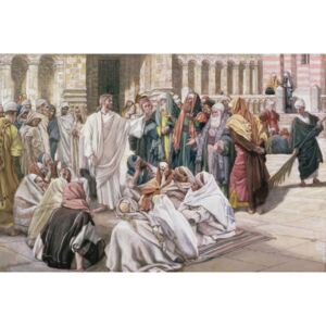James Jacques Joseph Tissot - The Pharisees Question Jesus, illustration for 'The Life of Christ', c.1886-96 Reproducere