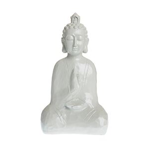 Statueta orientala, Buddha alb