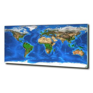 Tablou sticlă Harta lumii