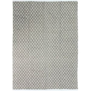 Terra rug - 120 x 170 cm - White and sand cross band