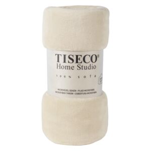 Pătură din micropluș Tiseco Home Studio, 130 x 160 cm, bej