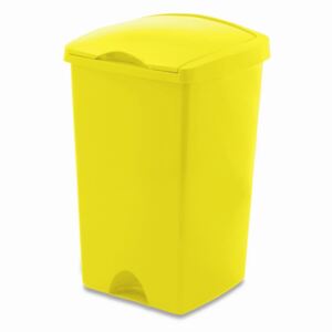 Coș de gunoi cu capac Addis Lift, 50 l, galben