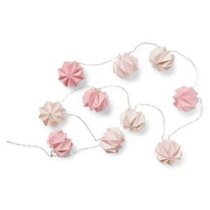 Ghirlanda luminoasa din hartie cu 10 LED-uri Origami Mix Rose Cam Cam
