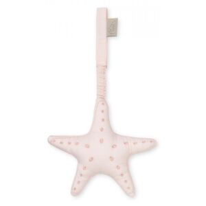 Decoratiune suspendabila din bumbac organic Starfish Soft Pink Cam Cam