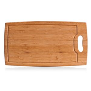 Tocator dreptunghiular maro din lemn 24,5x45 cm Natural Bamboo Board Zeller