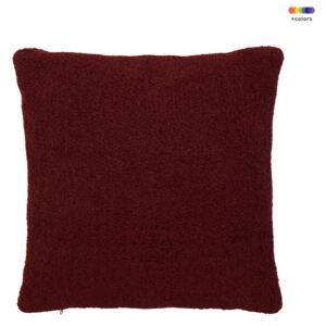 Perna decorativa patrata rosie din poliester 45x45 cm Febe Red Pear LifeStyle Home Collection