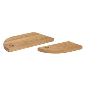 Set 2 tocatoare maro din lemn Oak Boards Hubsch
