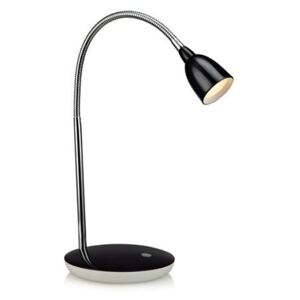 Lampa birou neagra/argintie din metal si plastic cu LED 41,5 cm Tulip Black Markslojd