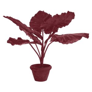 Planta artificiala rosie cu ghiveci din lut si plastic 177 cm Taro Pols Potten