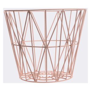 Cos din metal roz 60x45 cm L Wire Ferm Living