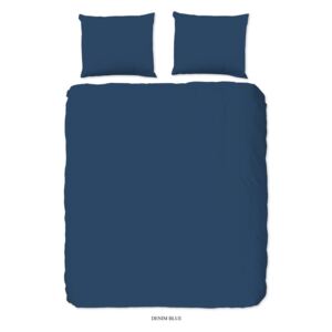 Lenjerie din bumbac pentru pat de o persoană Good Morning Universal, 220 x 240 cm, albastru