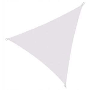 Copertina parasolar, triunghiulara, inele metalice, gri deschis, 5x5x5 m, Springos