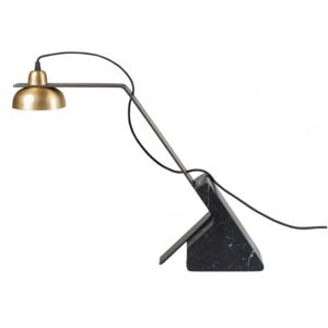 Lampa birou neagra din marmura/alama 60x12,5x47 cm Jazz Versmissen