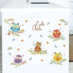 Sticker perete Cute Owls