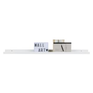 Raft de perete WOOOD Studio, 120 cm, alb