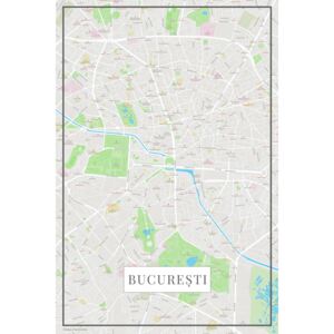 Harta orașului Bucuresti color