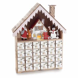 Calendar Advent model casuta cu led cm 23 cm x 6,5 cm x 29 H