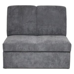 Canapea cu doua locuri material gri IZA NEW