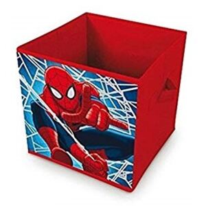Cutie depozitare jucarii Spiderman rosu 31x31x31 cm
