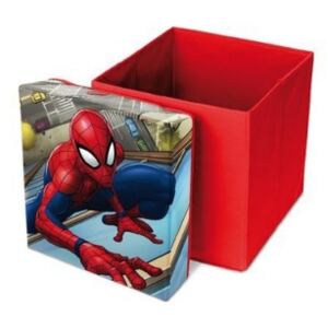 Cutie taburet depozitare jucarii Spiderman 31x31x33 cm