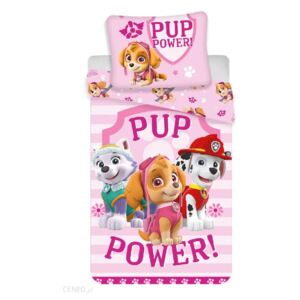 Lenjerii de pat copii, Paw Patrol, Pup Power 2 piese 100x135 cm, 40x60 cm