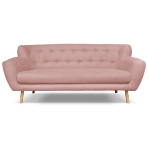 Canapea cu 3 locuri Cosmopolitan design London, roz deschis