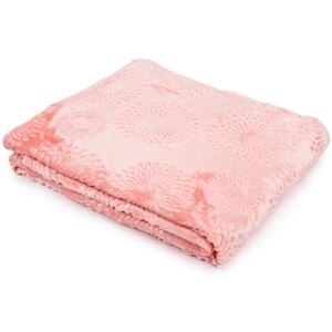 Pătură de lux 4Home XXL Flower micro roz