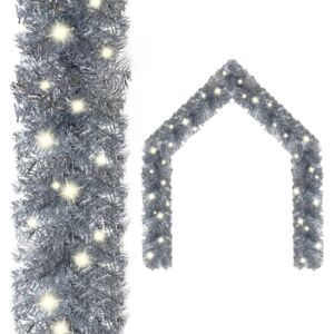 Ghirlandă de Crăciun cu becuri LED, argintiu, 10 m
