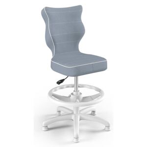 Entelo Scaun ergonomic birou copii Petit JS0 4 HC + F albastru & alb AB-A-4-A-A-JS06-B