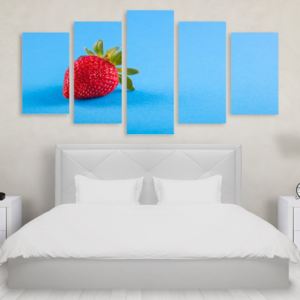 Tablou Multicanvas 5 Piese Blue Strawberry