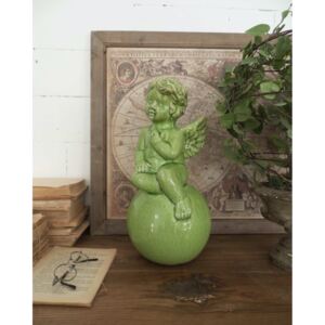 Stauetă din ceramică Orchidea Milano, înălțime 39 cm, verde