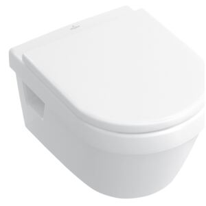 Set vas WC suspendat compact, cu capac Soft Close, alb alpin, Architectura