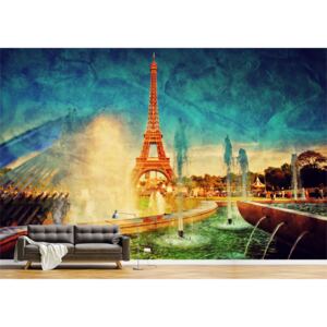 Tapet Premium Canvas - Turnul Eiffel vintage