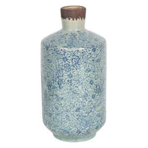 Vaza pentru flori ceramica albastra Ø 12 x 25 h