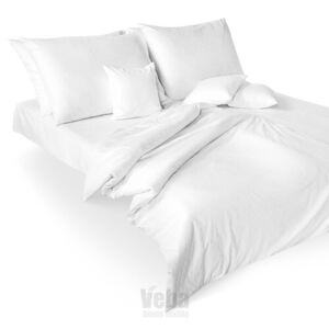 Veba Lenjerie de pat din damasc Geon Piele de reptilă, albă, 140 x 200 cm, 70 x 90 cm