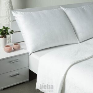 Veba Lenjerie de pat din damasc Geon Lalele, albă, 140 x 220 cm, 70 x 90 cm