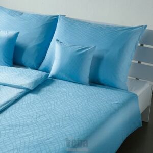 Veba Lenjerie de pat din damasc Geon Piele de reptilă, albastră, 140 x 220 cm, 70 x 90 cm